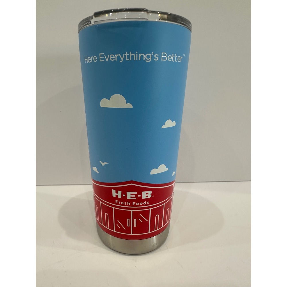KODI H-E-B Here Everything's Better Insulated Stainless Steel Tumbler 20oz Blue